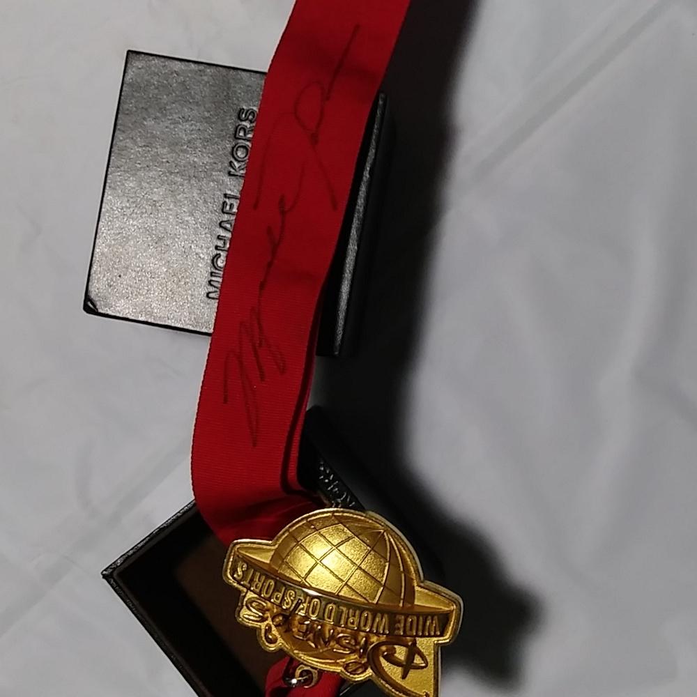 Michael Jordan autographed medal